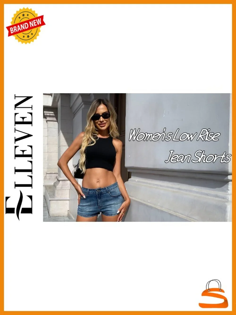 High Stretchy Low Rise Y2K Denim Shorts for Women